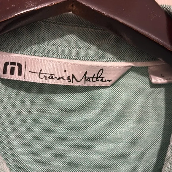 Travis Mathew Men's Green Polo Shirt - Picture 2 of 7